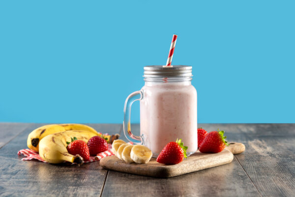 Jordbaer & Banan milkshakes (موز وفريز)